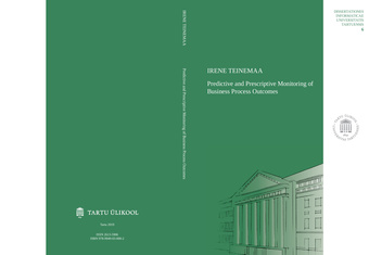 Predictive and prescriptive monitoring of business process outcomes 