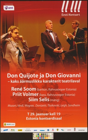 Don Quijote ja Don Giovanni : René Soom, Priit Volmer, Siim Selis 