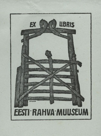 Ex libris Eesti Rahva Muuseum 