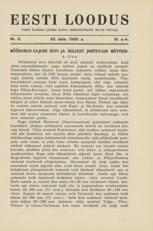 Eesti Loodus ; 5 1935-12-20