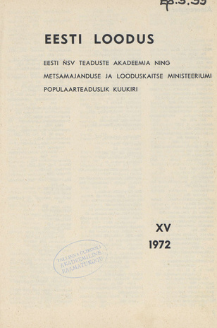 Eesti Loodus ; 1 1972-01
