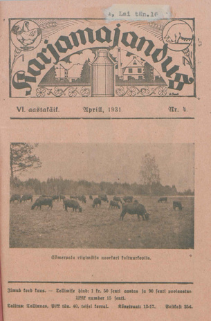 Karjamajandus ; 4 1931-04