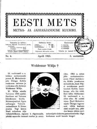 Eesti Mets ; 4 1925