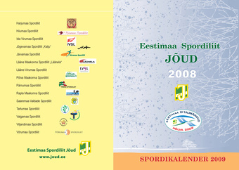 Eestimaa Spordiliit Jõud 2008 : võistluste tulemused, kalenderplaan 2009