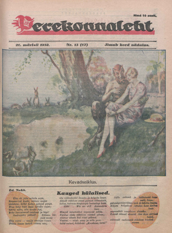Perekonnaleht : mitmesuguse sisuga ajaviiteajakiri ; 13 (67) 1932-03-26