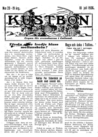 Kustbon ; 23 1936