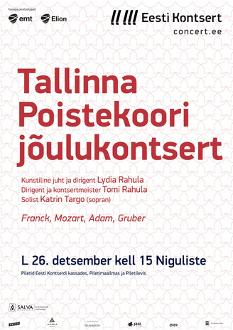 Tallinna Poistekoori jõulukontsert