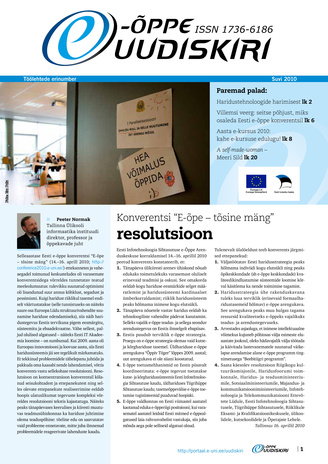 E-õppe Uudiskiri ; 18 Sügis 2010