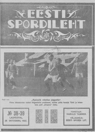 Eesti Spordileht ; 38-39 1922-10-28