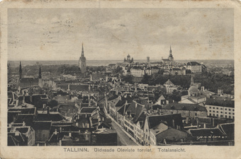 Tallinn : üldvaade Oleviste tornist = Totalansicht