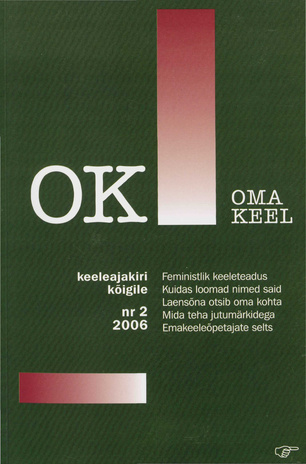 Oma Keel ; 2 2006