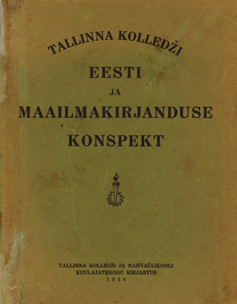 Eesti ja maailmakirjanduse konspekt 