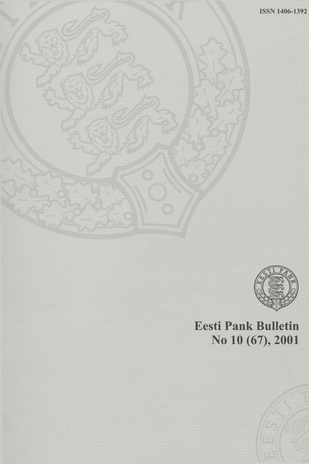 Eesti Pank (Bank of Estonia) : bulletin ; 10 (67) 2001