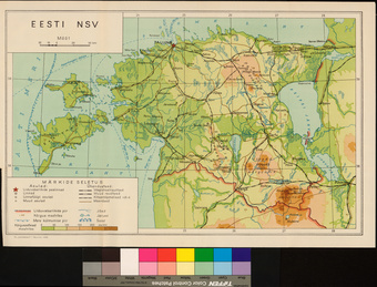 Eesti NSV : füüsiline kaart