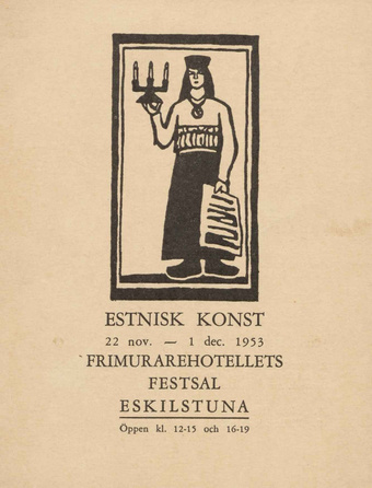Estnisk konst : 22 nov.-1 dec. 1953, Eskilstuna : katalog