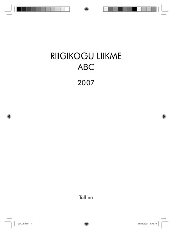 Riigikogu liikme ABC 2007