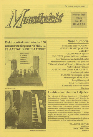 Muusikaleht ; 11 1995-11