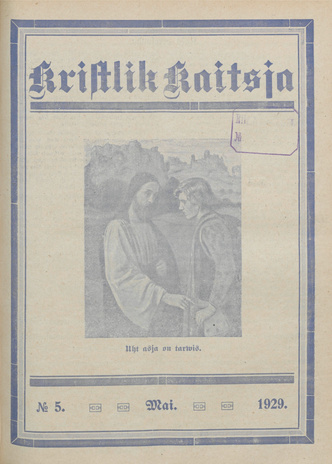 Kristlik Kaitsja : Eesti metodistide häälekandja ; 5 1929-05