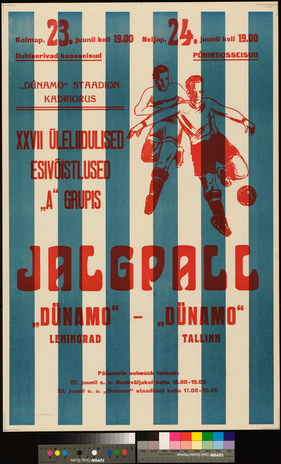Jalgpall Dünamo Leningrad - Dünamo Tallinn