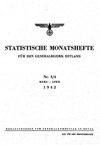 Eesti Statistika : kuukiri ; 3-4 1942-03/04