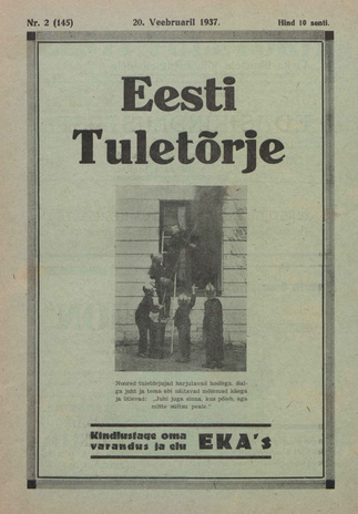Eesti Tuletõrje : tuletõrje kuukiri ; 2 (145) 1937-02-20