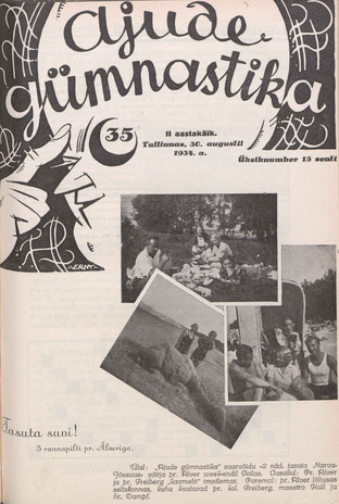 Ajude Gümnastika : ristsõnamõistatuste ajakiri ; 35 1934-08-30