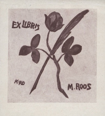 Ex libris M. Roos 