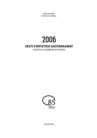 Eesti statistika aastaraamat ; 2006