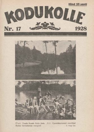 Kodukolle : perekonna ajakiri ; 17 1928-09-01