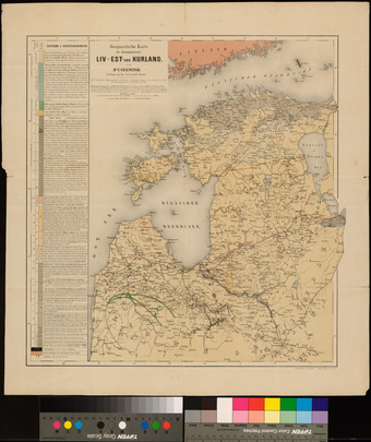 Geognostische Karte der Ostseeprovinzen Liv- Est- und Kurland