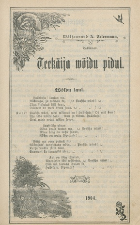 Teekäija : Eesti Baptisti Koguduse Ühenduse häälekandja ; 5 1904-05-29