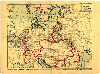 Europa sõja kaart