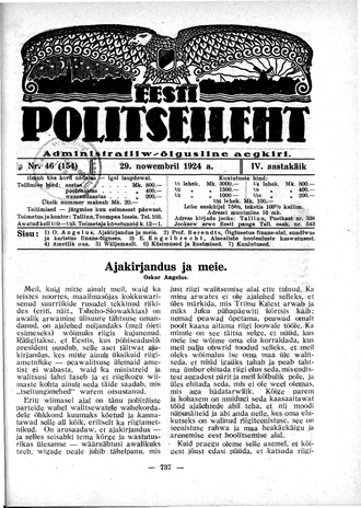 Eesti Politseileht ; 46 1924