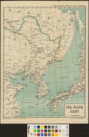 Ida-Aasia kaart : Eesti päewalehe "Postimees" hinnata kaasanne 