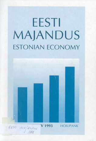 Eesti majandus = Estonian economy ; 4 1993