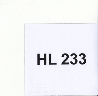 HL 233 : Eesti Muusikafondi heliarhiiv