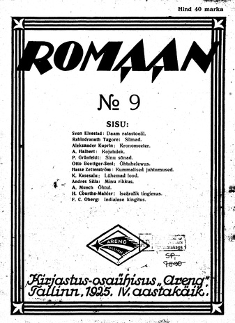 Romaan ; 9 (75) 1925-05