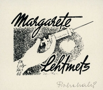 Margarete Lehtmets ex libris 