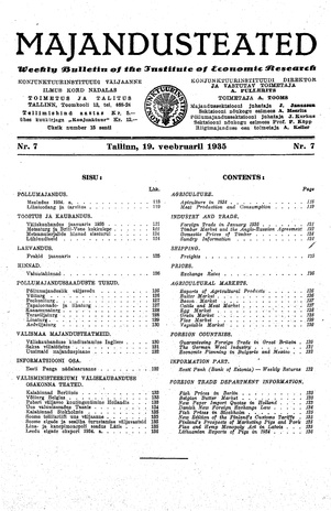 Majandusteated ; 7 1935-02-19