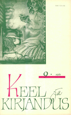 Keel ja Kirjandus ; 9 1981-09