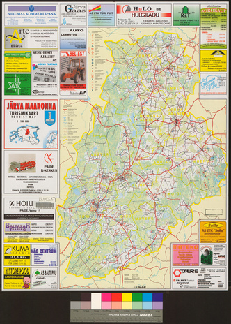 Järva maakonna turismikaart = tourist map 
