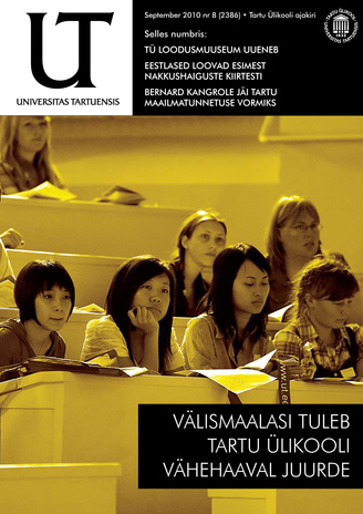 Universitas Tartuensis : UT : Tartu Ülikooli ajakiri ; 8 2010-09