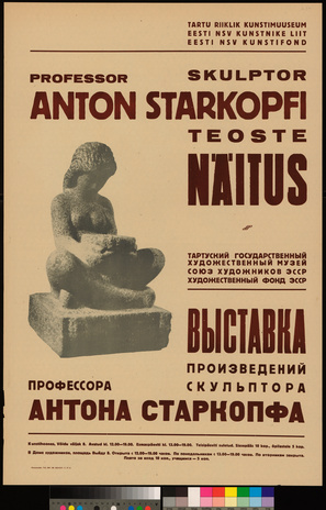 Skulptor Anton Starkopfi teoste näitus 