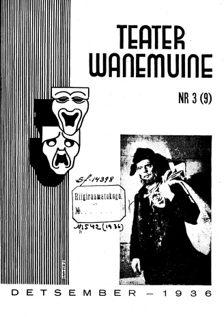 Teater Wanemuine ; 3 (9) 1936-12