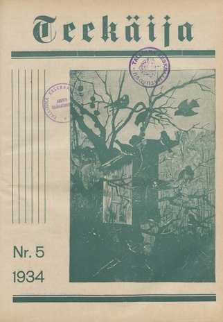 Teekäija : Eesti Baptisti Koguduse Ühenduse häälekandja ; 5 1934-05