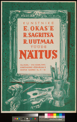 Kunstnike E. Okase, R. Sagritsa, R. Uutmaa tööde näitus 