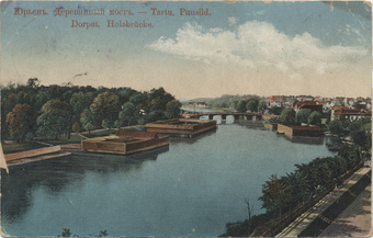 Юрьевъ : деревянный мостъ = Tartu : puusild = Dorpat : Holzbrücke