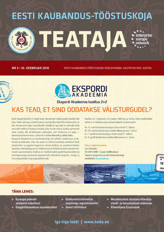 Eesti Kaubandus-Tööstuskoja Teataja ; 3 2010-02-10