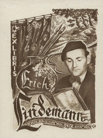Ex libris Erich Lindemann 