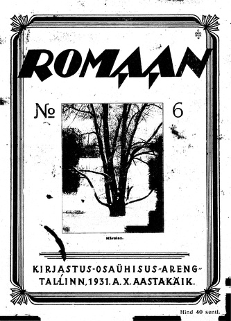Romaan ; 6 (216) 1931-03